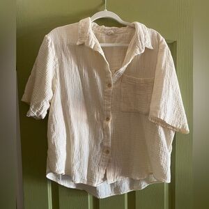 Piglet in Bed - Waffle Button Up